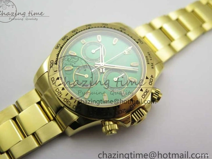 MiroTime 0302 Minimalist Daytona YG KKF 1:1 Best Edition 904L Steel Green Dial on YG Bracelet A 2451